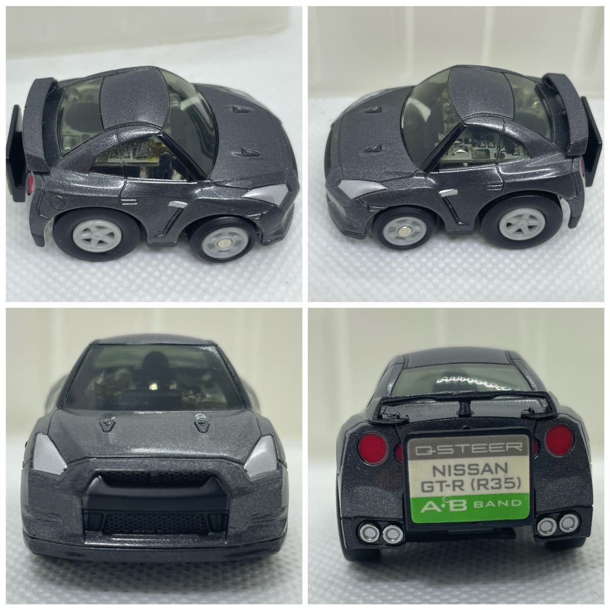 【ジャンク品】TAKARA TOMY チョロQ QSTEER ハイパフォーマンスセット　QSH-06 ニッサン　GT-R （R35）A・B BAND 電池無し　赤外線_画像3