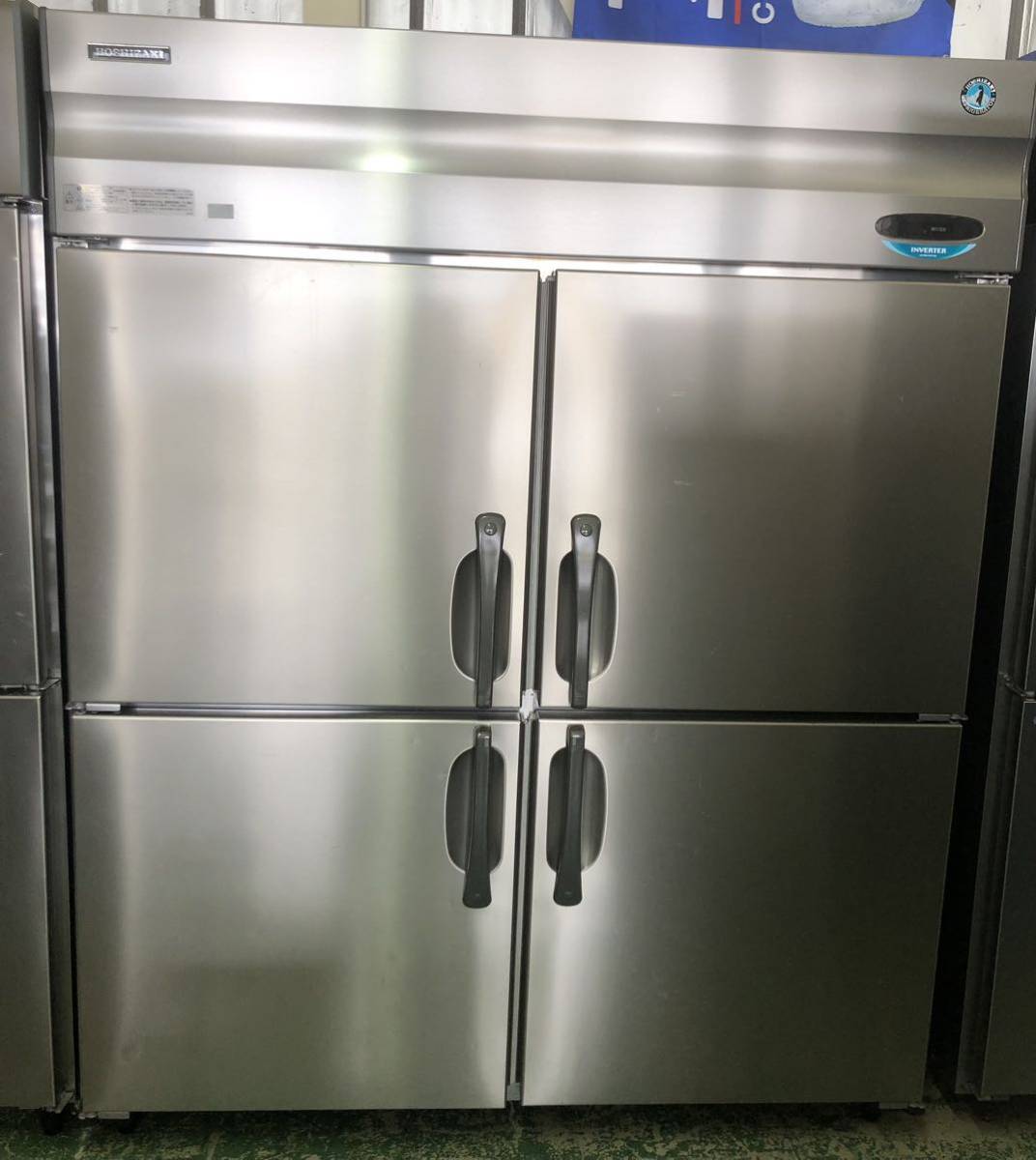 ホシザキ HOSHIZAKI 業務用冷蔵庫　業務用　三相200V 2010年式　冷蔵庫　HR-150X3-ML 1500×800×1800 厨房機器　4ドア I_画像1