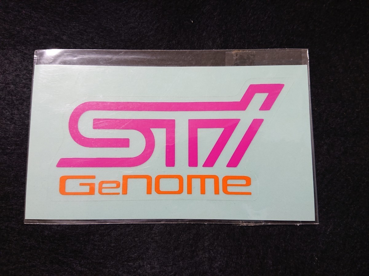  Subaru STI Genome стикер Cherry розовый геном SUBARU sticker наклейка 