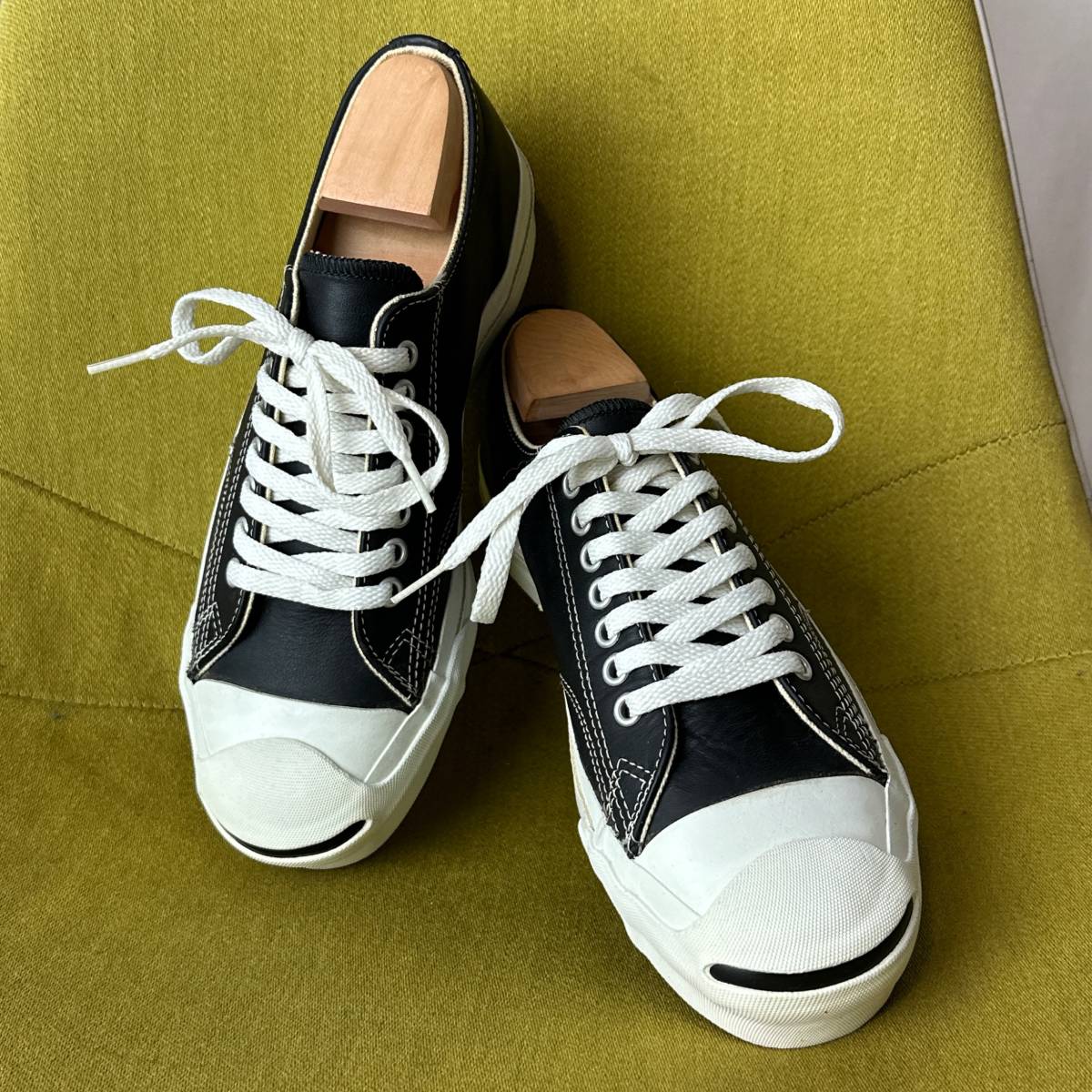 デッドストック 90s USA製 CONVERSE JACK PURCELL コンバース ジャックパーセル レザー ネイビー 6.5 24.5相当 デッドストック 90s USA製 CONVERSE JACK PURCELL コンバース ジャックパーセル レザー ネイビー 6.5 24.5相当