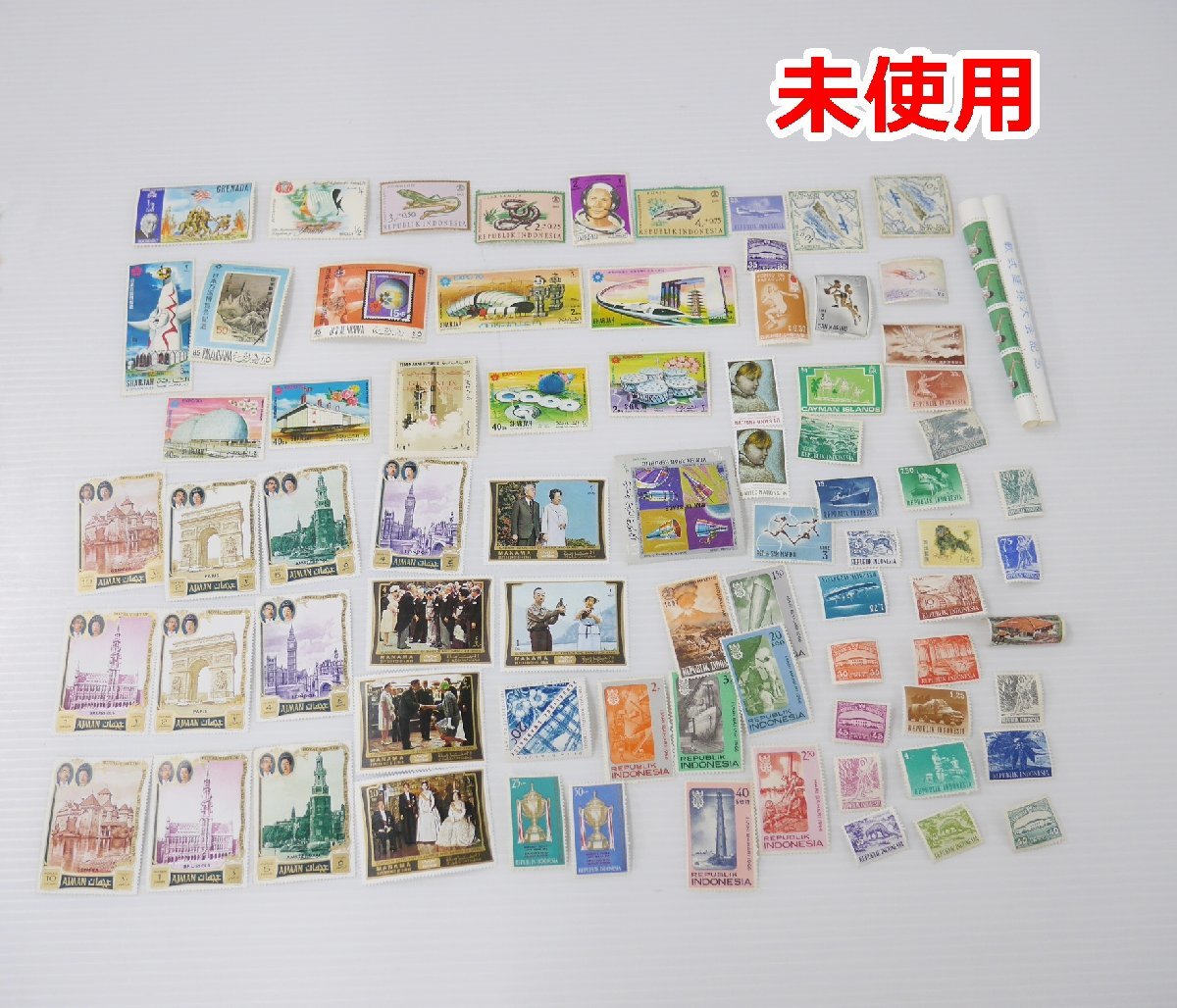 【普通郵便送料無料】未使用+使用済み 外国切手 いろいろ まとめて_画像2