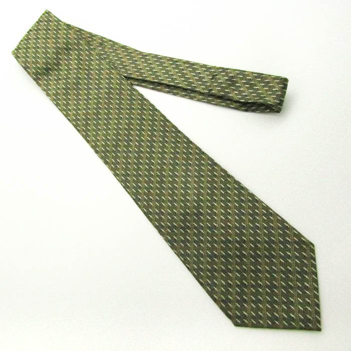  I m Pro duct brand necktie stripe pattern panel pattern dot silk made in Japan men's khaki im product