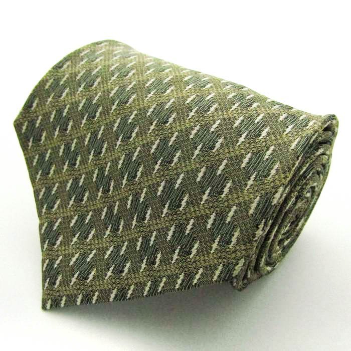  I m Pro duct brand necktie stripe pattern panel pattern dot silk made in Japan men's khaki im product