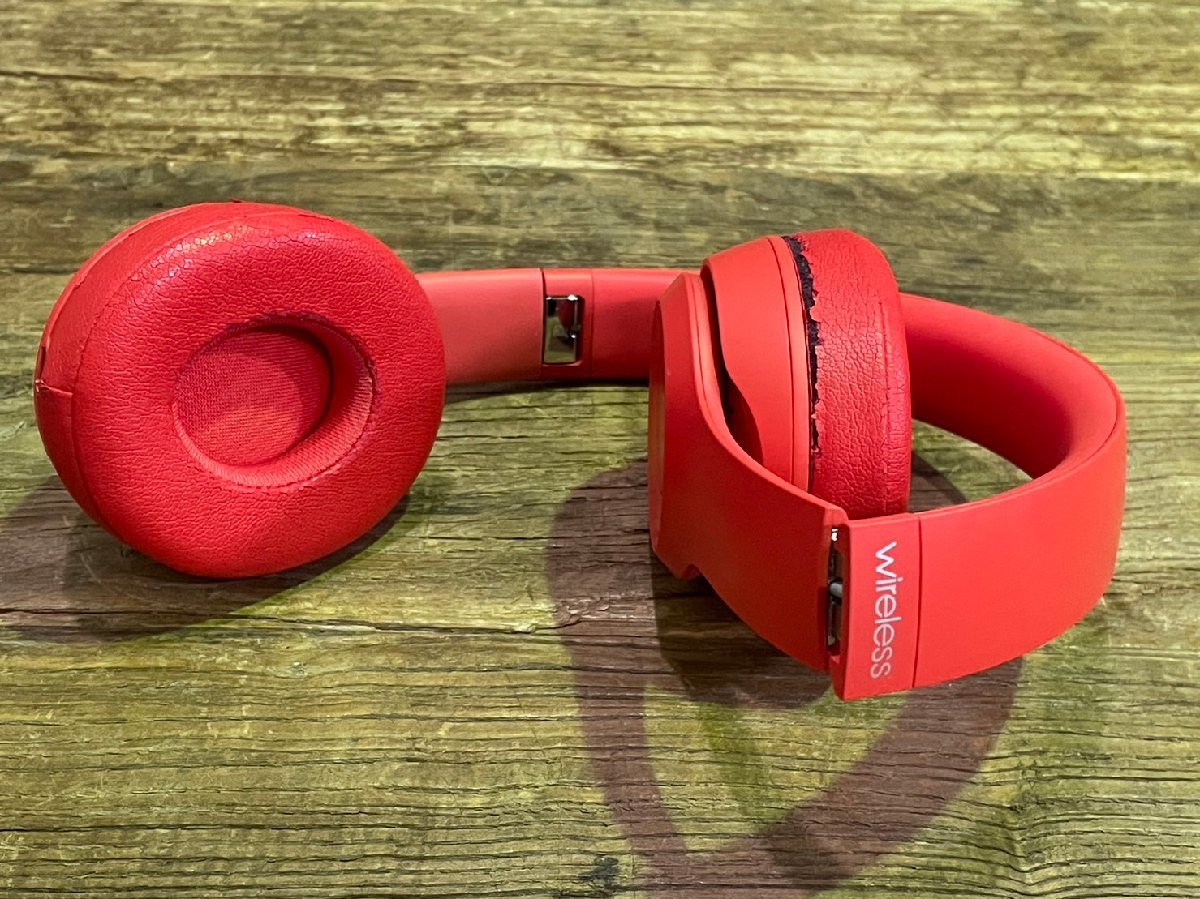 Beats Solo3 Wireless ワイヤレスヘッドホン シトラスレッド MX472PA/A 展示品 114_画像6