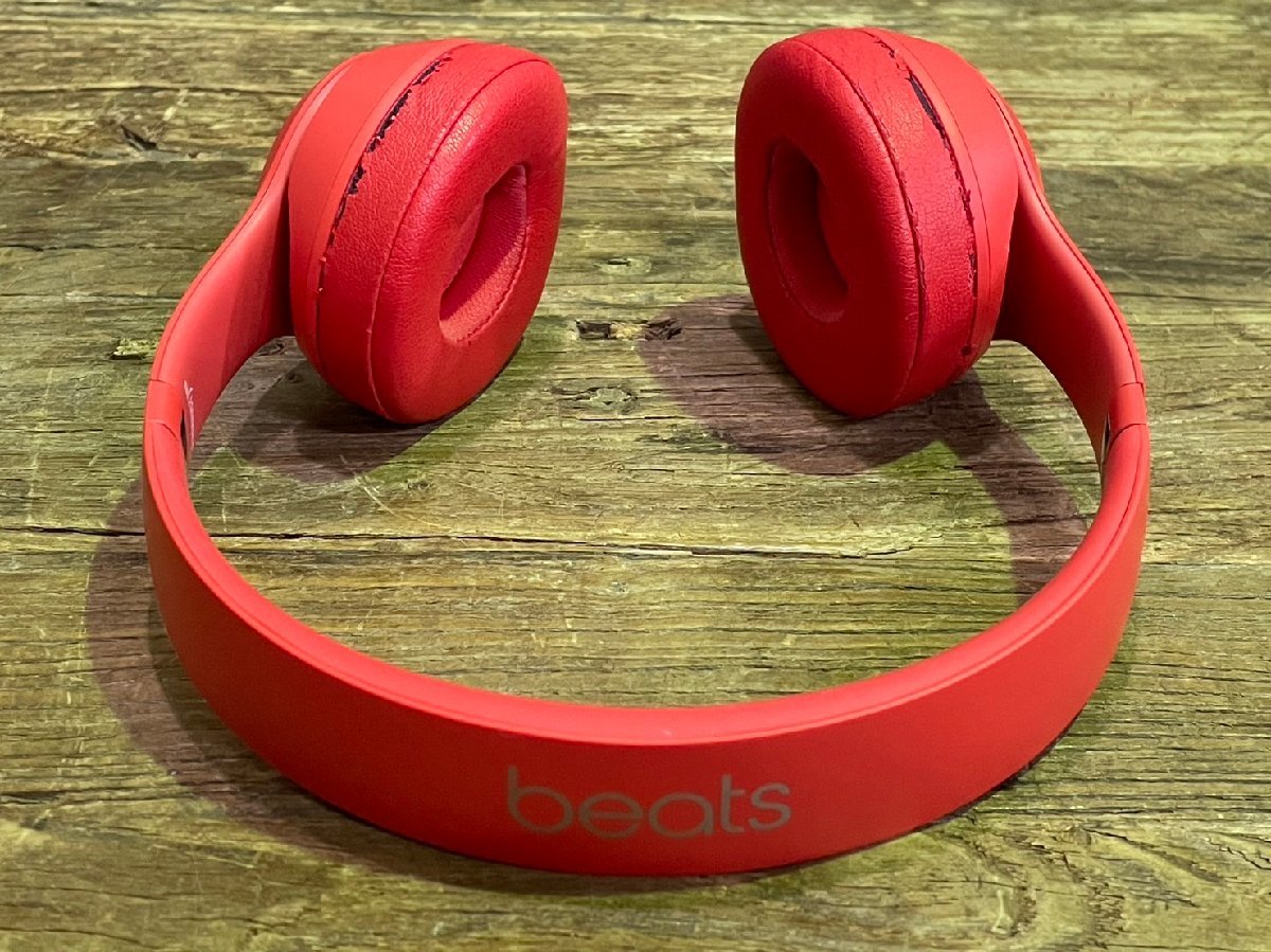 Beats Solo3 Wireless ワイヤレスヘッドホン シトラスレッド MX472PA/A 展示品 114_画像4