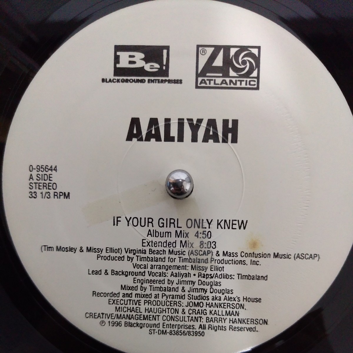 12inch US盤/AALIYAH IF YOUR GIRL ONLY KNEW_画像3