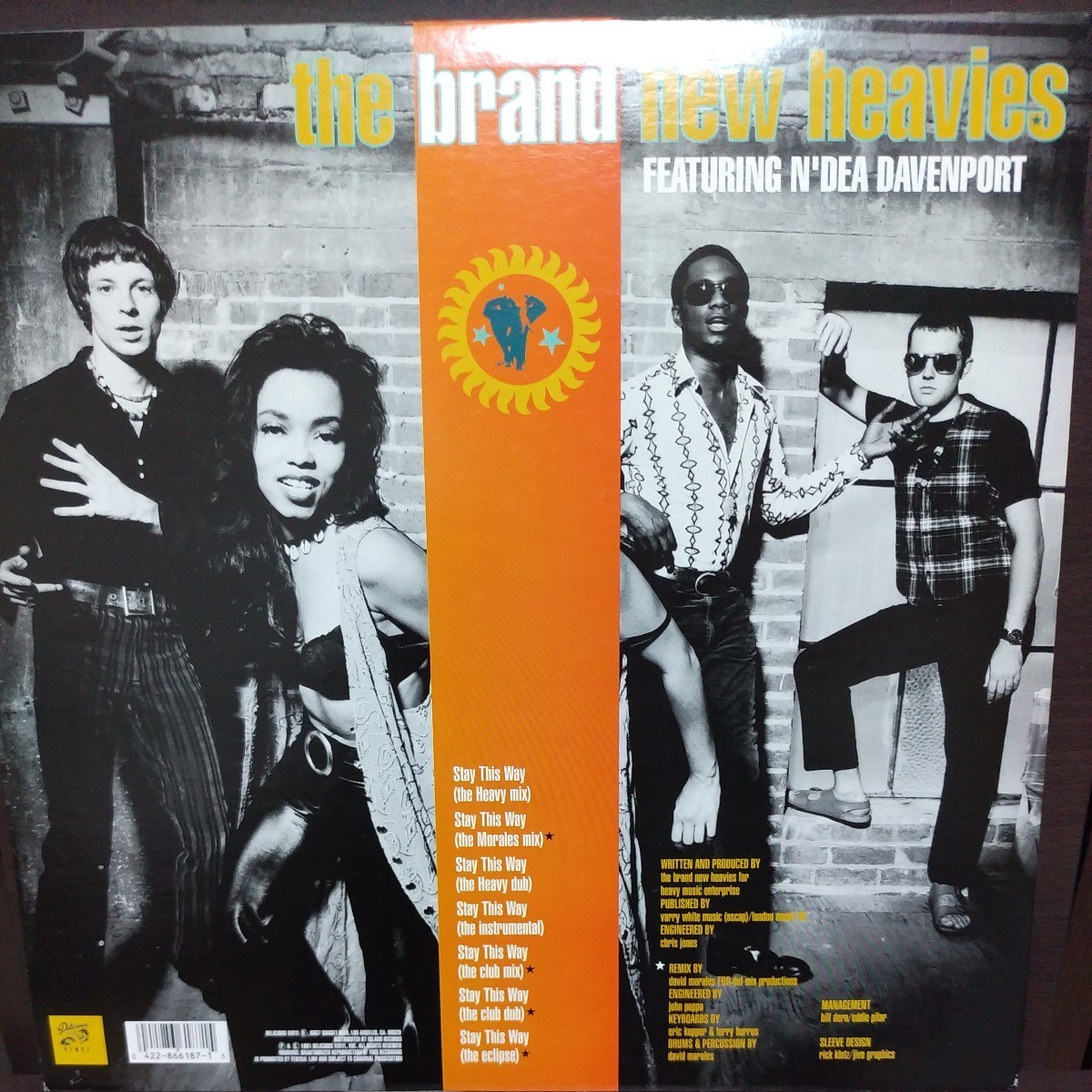 12inch US盤/THE BRAND NEW HEAVIES STAY THIS WAY_画像2