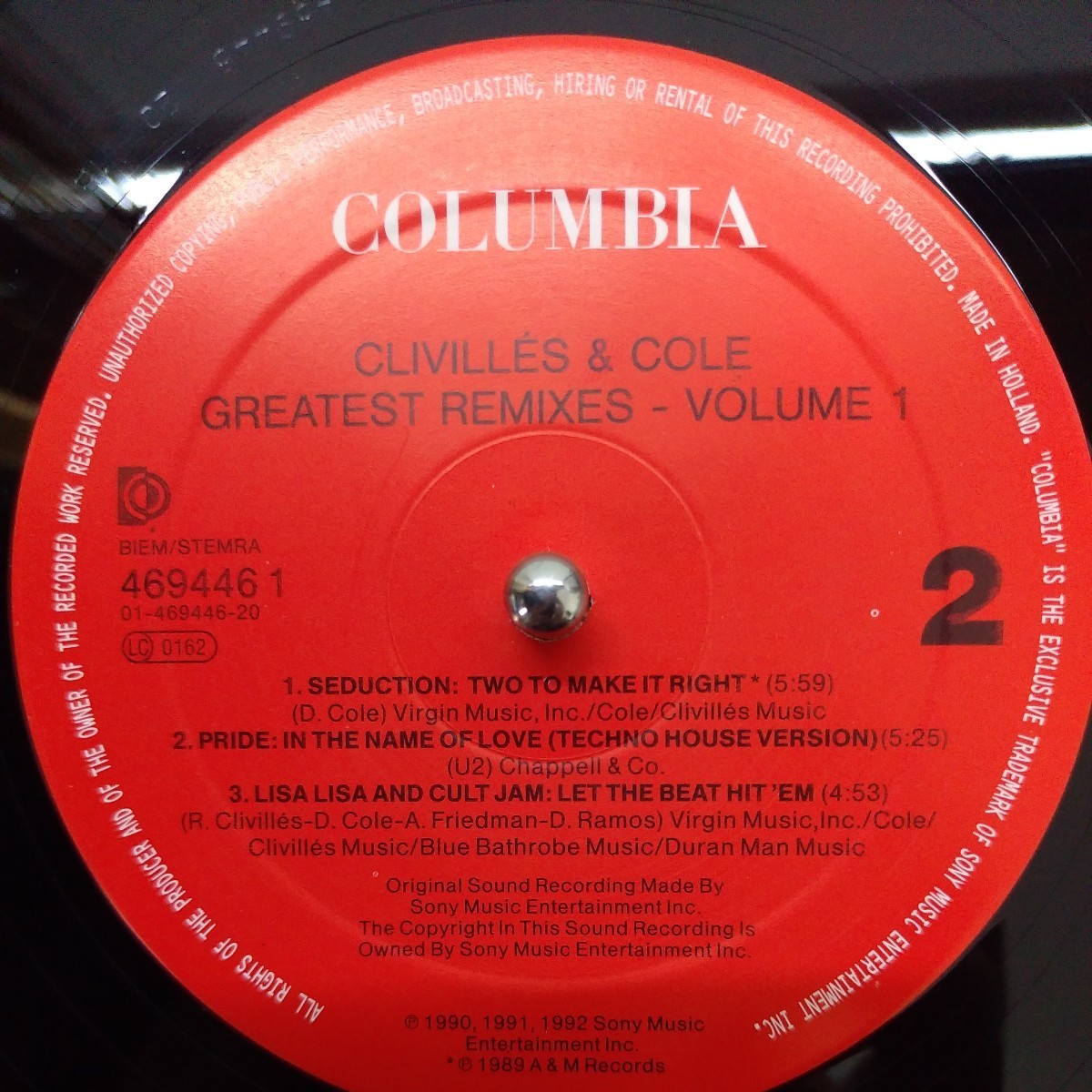 LP ヨーロッパ盤/CIVILLES & COLE GREATEST REMIXES VOLUME 1_画像4