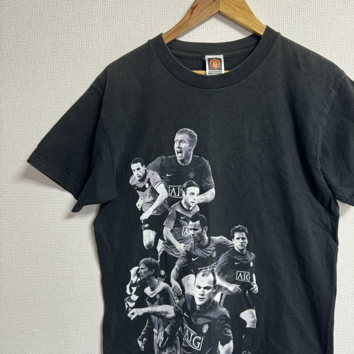 【古着】マンチェスターユナイテッド　半袖Tシャツ　ブラック　Mサイズ　ナイスデザイン　サッカー_画像2