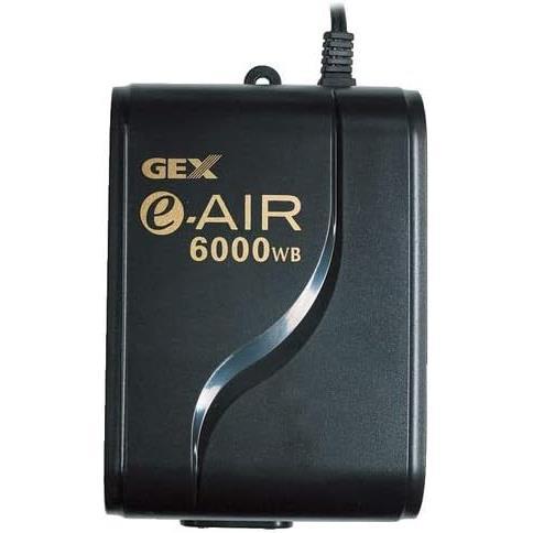 【在庫限り】 ジェックス GEX AIR PUMP e‐AIR 6000WB 吐出口数2口 水深50cm以下・幅120cm水槽以下 静音エアーポンプ_画像1