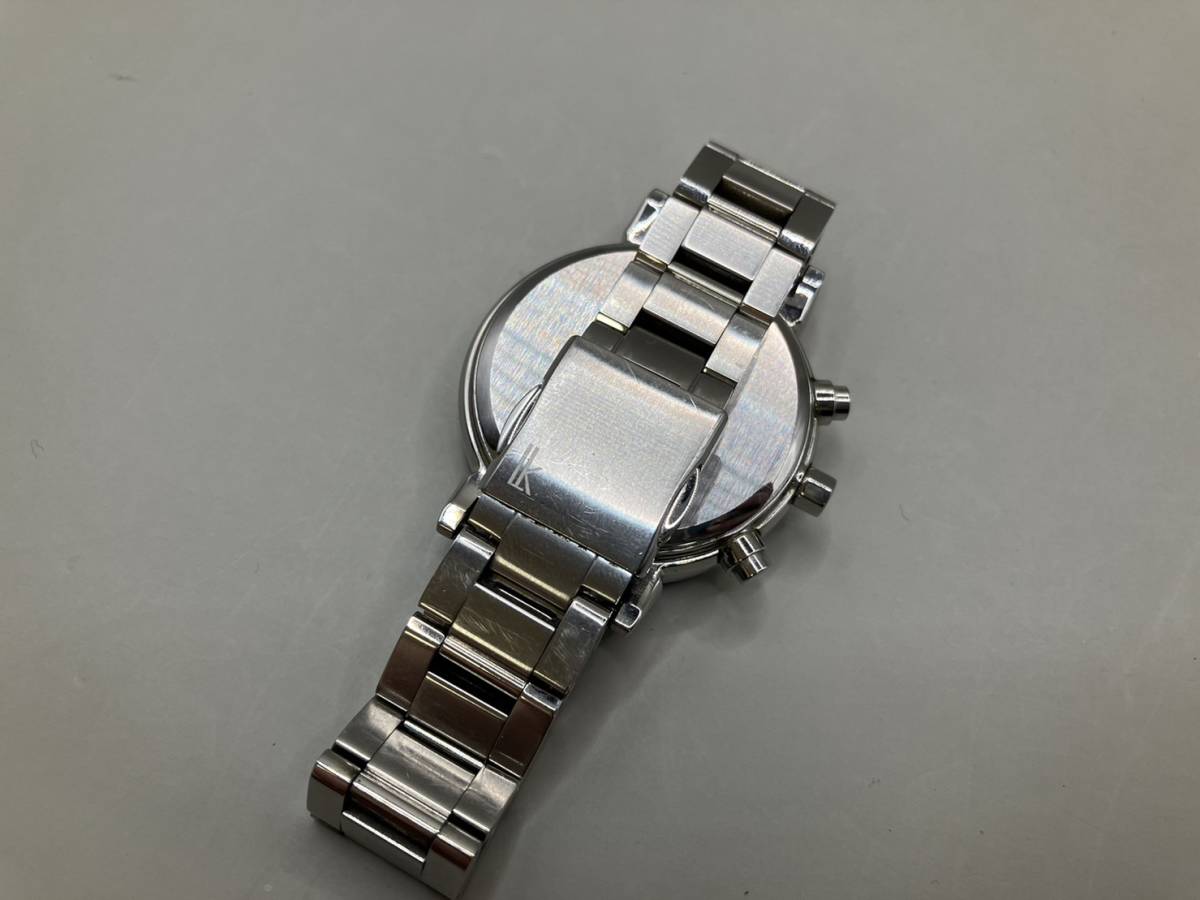稼働品 SEIKO セイコー LUKIA ルキア ｖ175-OAJO ソーラー クロノグラフ 文字盤 ピンクパール レディース 腕時計　16050_画像4