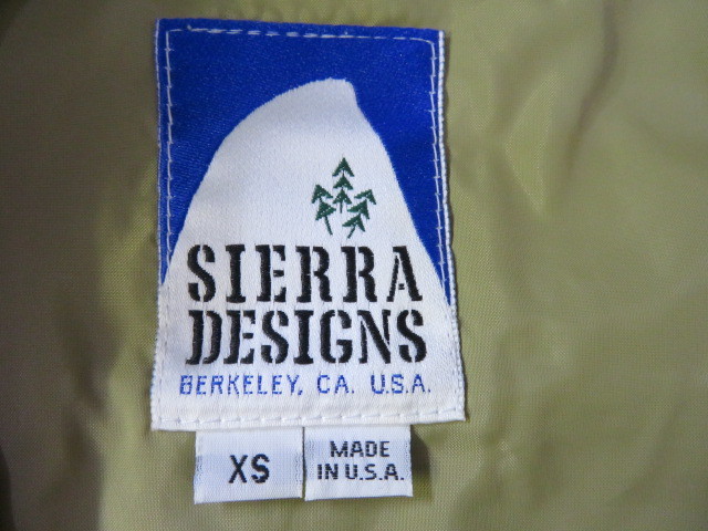 ☆極美品 90's パナミントジャケット 三本木ネーム シェラデザイン SIERRA DESIGNS 60/40 MADE IN U.S.A XS☆の画像4