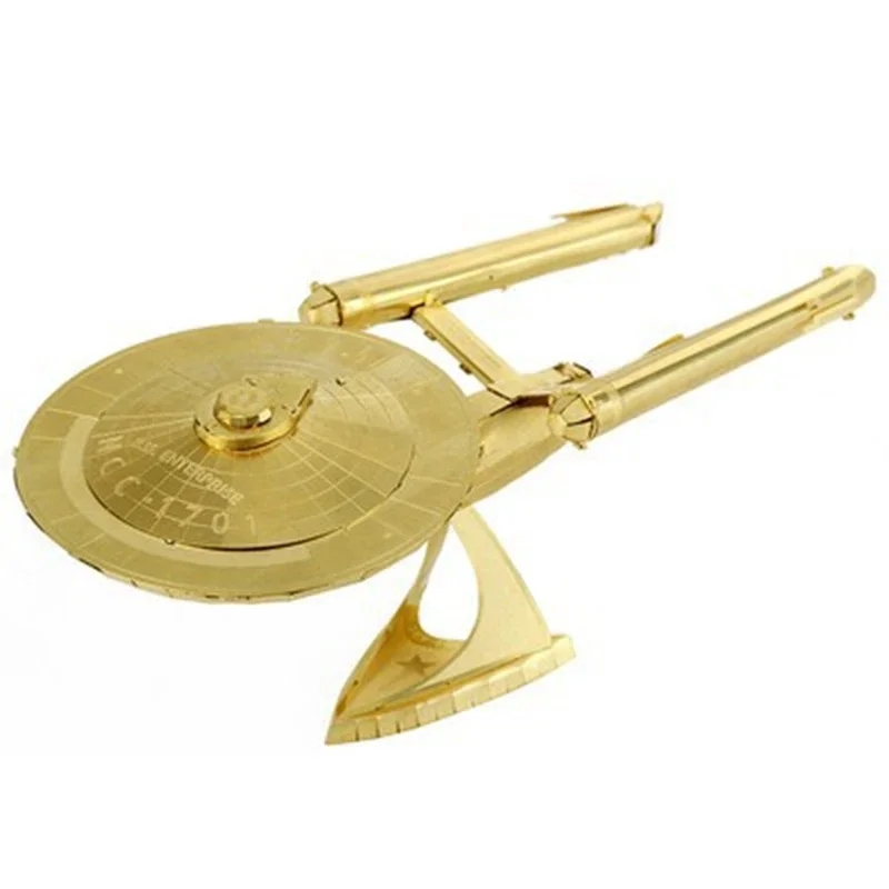  Star Trek metal puzzle Gold NCC anonymity delivery metal plastic model enta- prize free shipping interior Star Trek