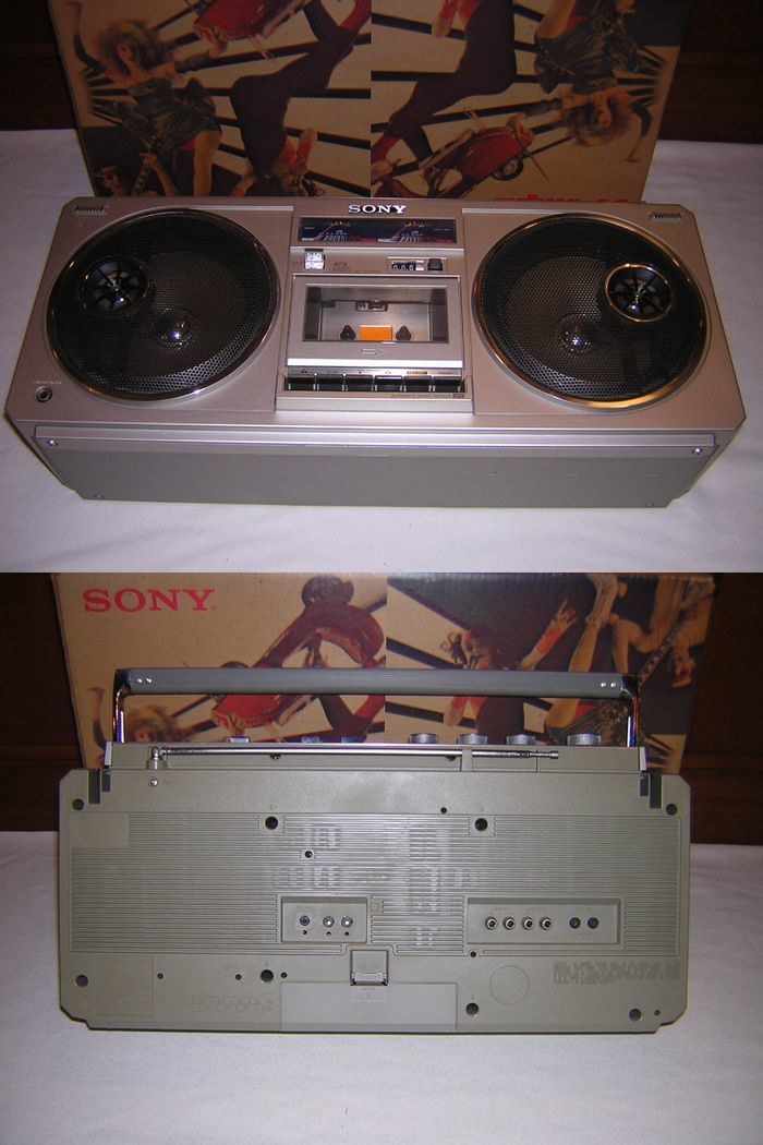 店頭展示品！SONY ソニー FM/AM ステレオカセットコーダー ラジカセ　CFS-66　エナジー66　付属品あり　1981年　昭和レトロ　美品 ジャンク_画像7