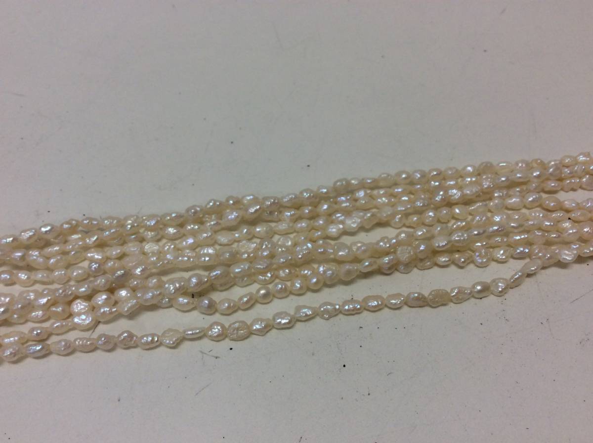 ■2591 真珠 パール ネックレス SILVER シルバー 刻印有 アクセサリー 総重量約61.8ｇ ケース付 ※写真をご確認下さい_画像4