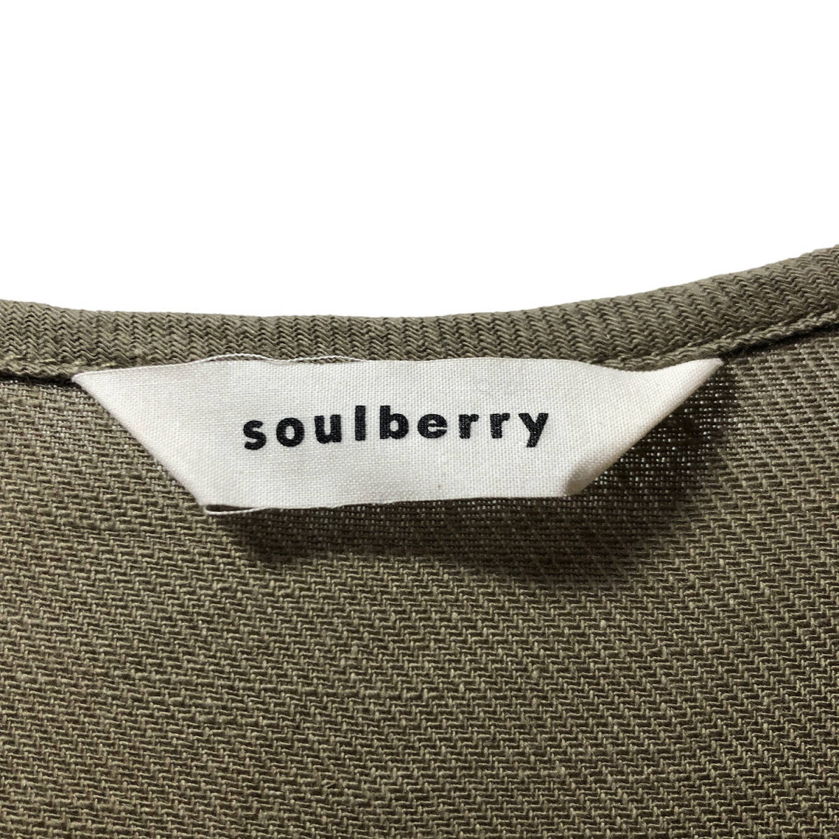 【980円スタート】古着 SOULBERRY ソウルベリー ロング ワンピース 羽織り 麻/綿 リネン レディースM ベージュ AK0040の画像9