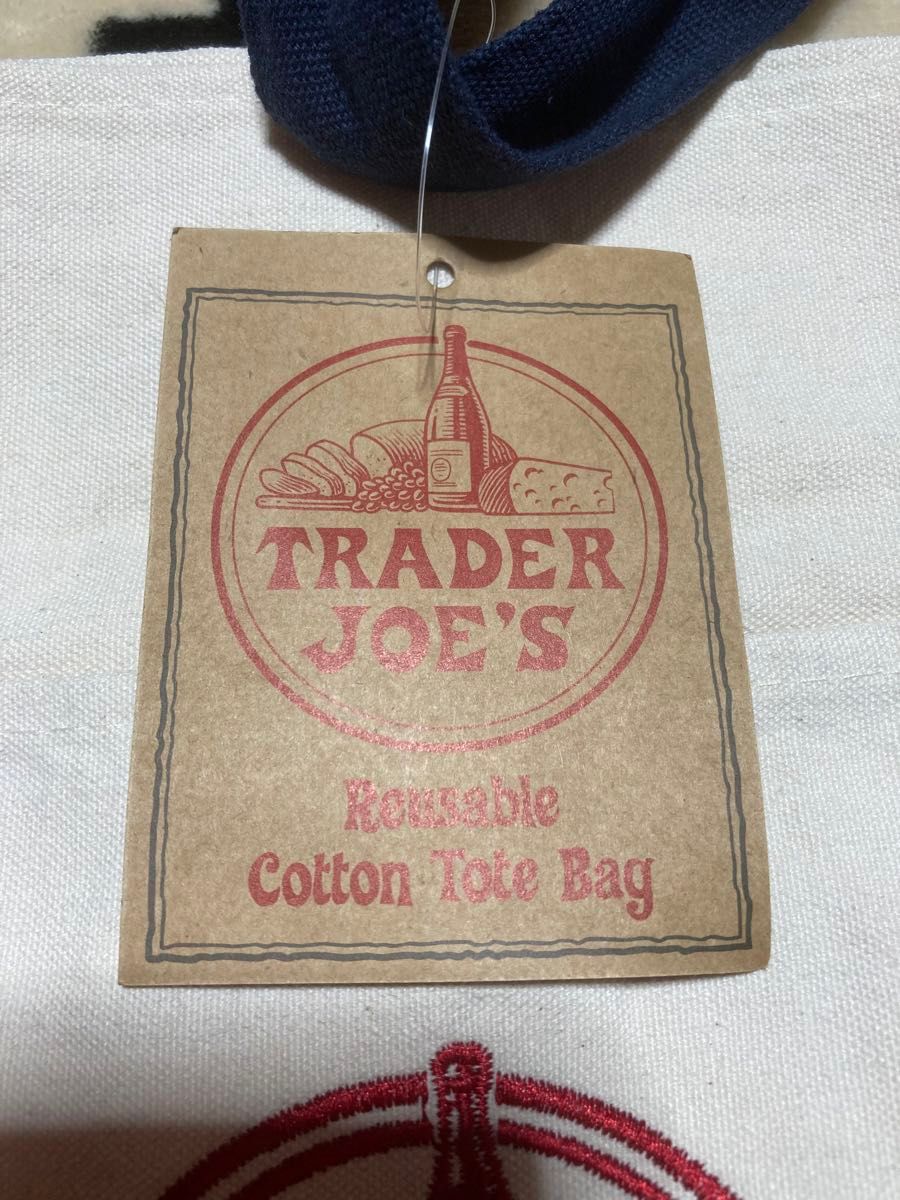 【新品未使用】Trader Joe’s トートバッグ キャンパス地 トレーダージョーズ TRADER JOE'S