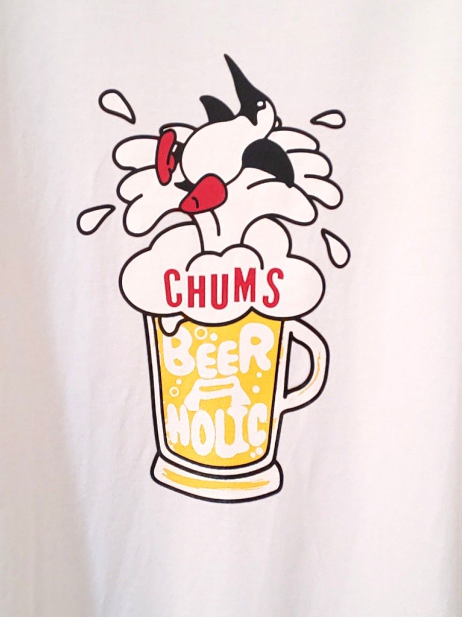 CHUMS チャムス  Tシャツ  半袖  ホワイト  メンズ  Sサイズ