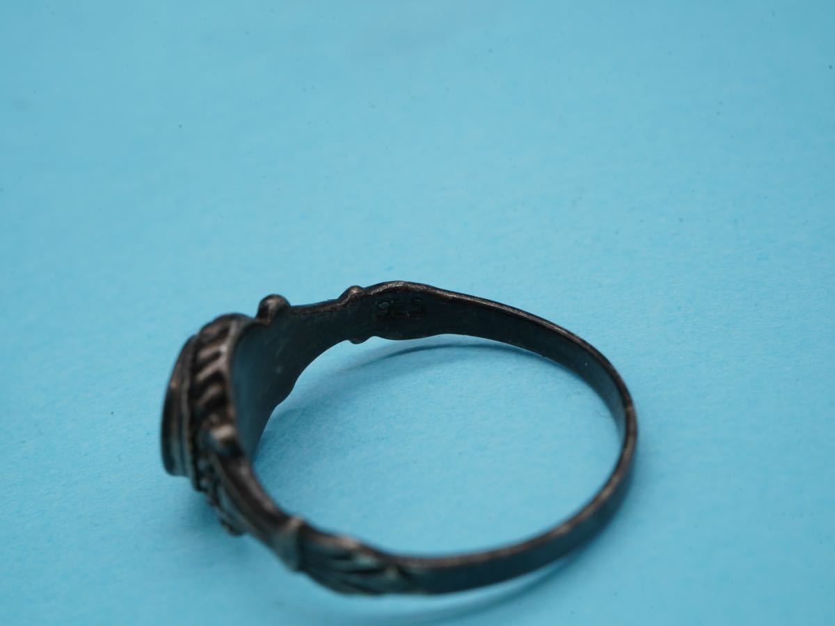 【340】10号 シルバー ズニ族 リング silver silver ヴィンテージ 指輪 TIA_画像6