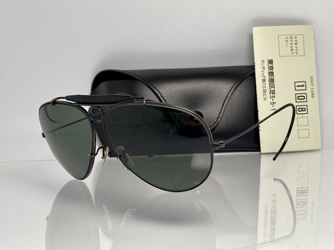 ケース付★B&L RAY-BANボシュロムレイバン SHOOTERシューター Black/G-15 黒ブラック VINTAGEサングラス USA製ティアドロップ ナワテ縄手_画像4