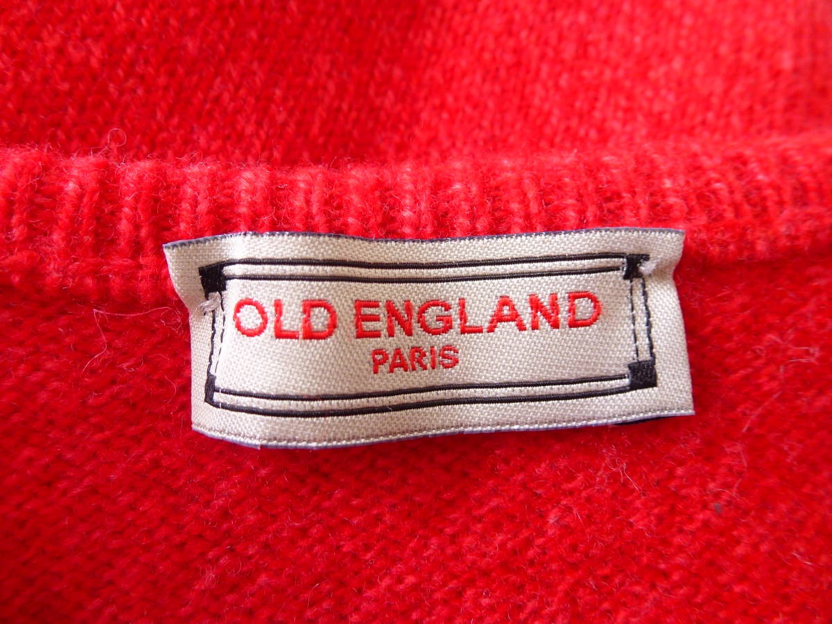 スコットランド製 OLD ENGLAND オールドイングランド Vネック セーター 英国製 即決あり！_画像4