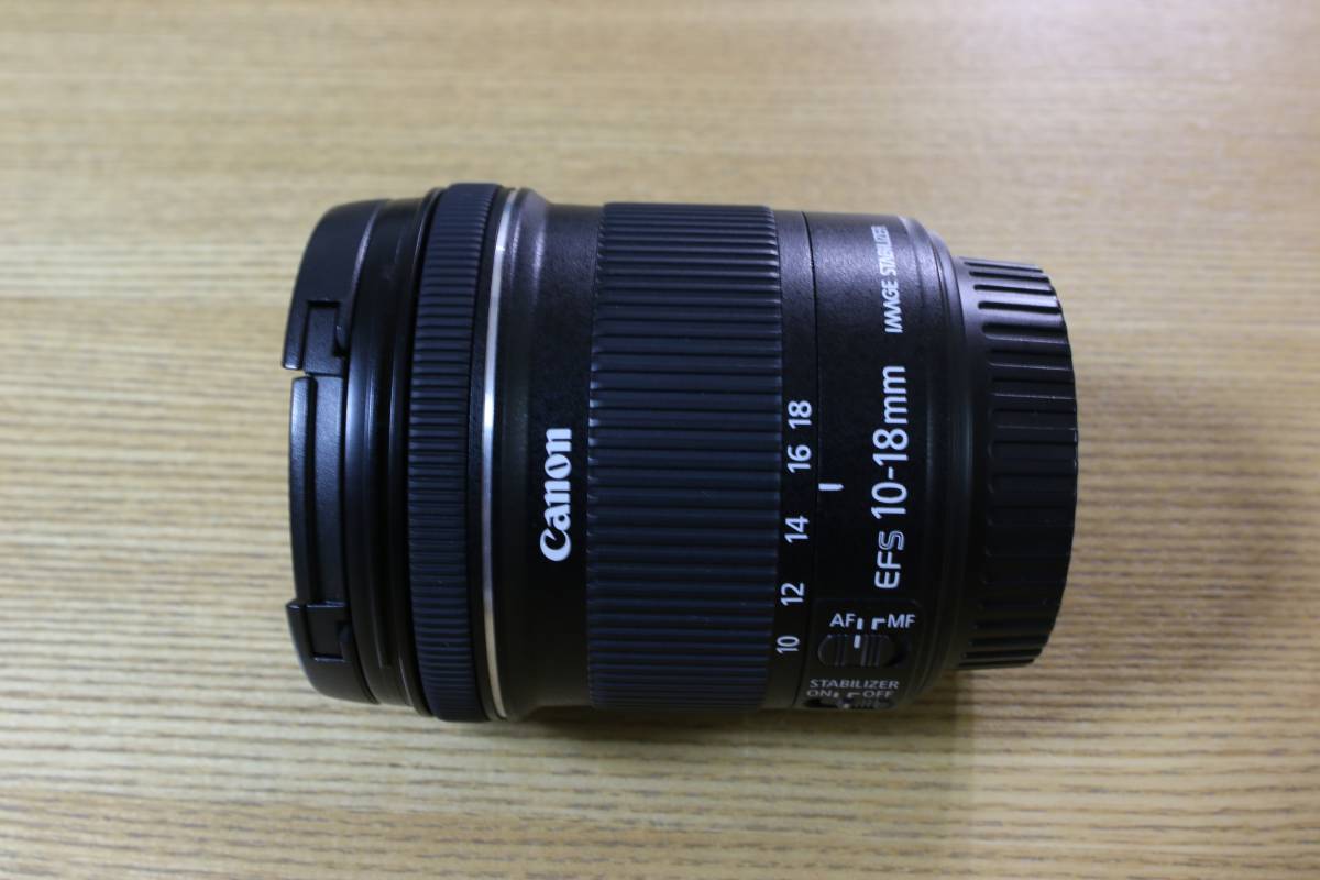 Canon EF-S 10-18mm F4.5-5.6 IS STM 広角 ズームレンズ キヤノン ZOOM LENZ 中古_画像1
