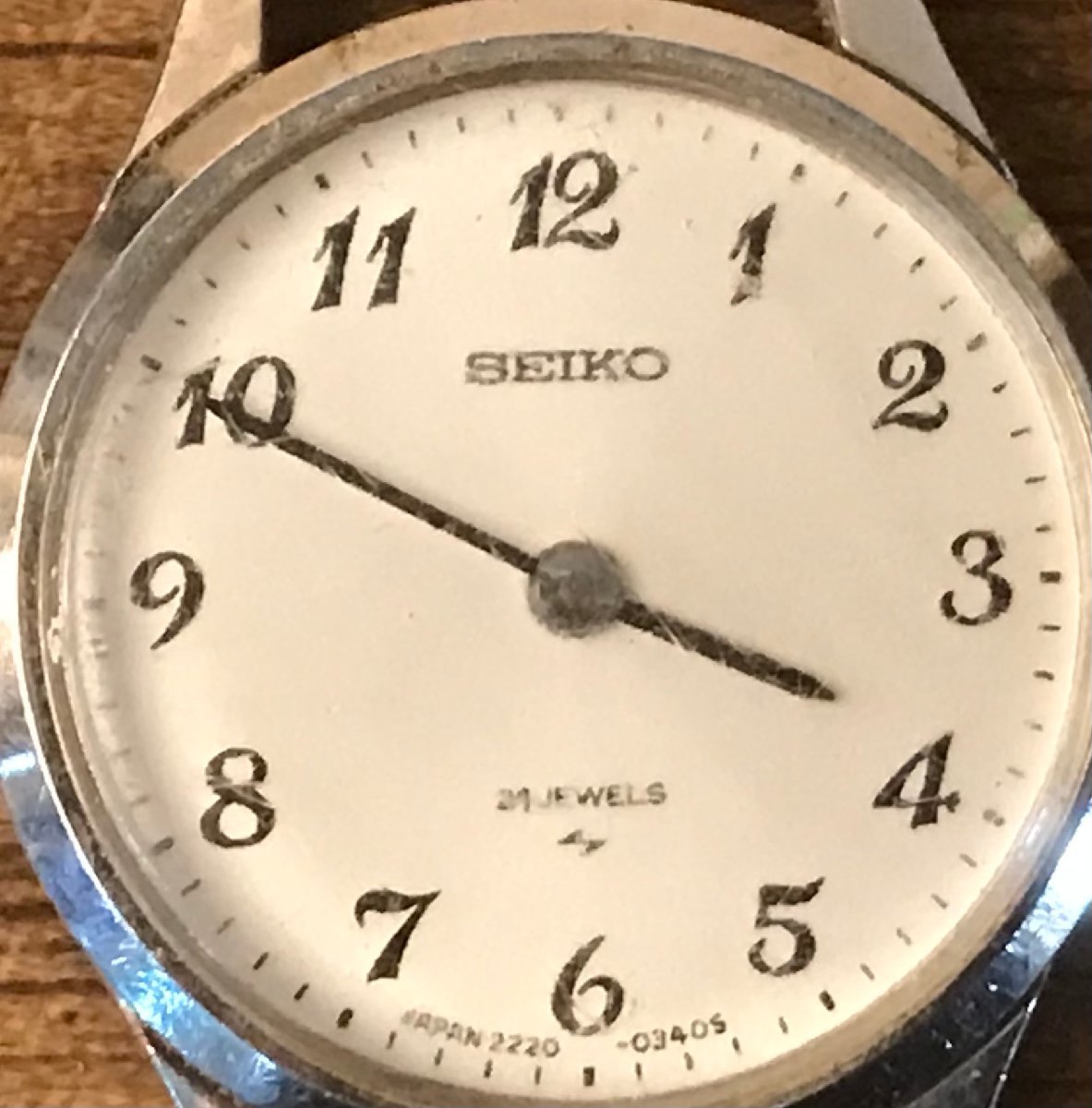 SS-2412■送料込■SEIKO 24 JEWELS 手巻き 腕時計 時計 レディース 371684 2220-0020 アンティーク レトロ 28g●動作品/くATら_画像2