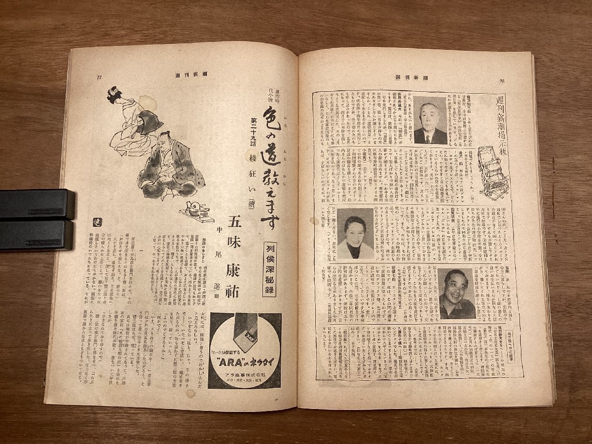 BB-8056■送料込■週刊新潮 週刊誌情報誌 政治 経済 小説 本 雑誌 写真 古本 冊子 古書 古文書 印刷物 昭和36年1月 96P/くOKら_画像9