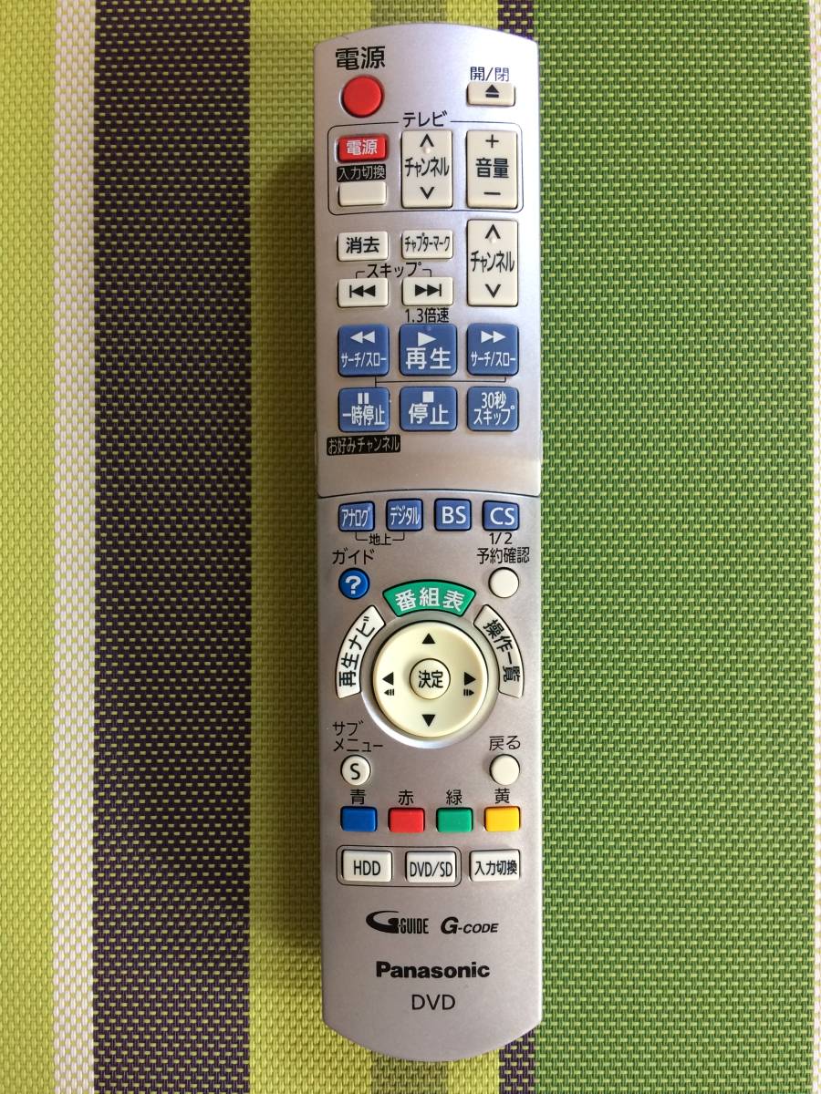 送料無料 Panasonic パナソニック 純正 DVDレコーダー用リモコン 送料無料 Panasonic パナソニック 純正 DVDレコーダー用リモコン