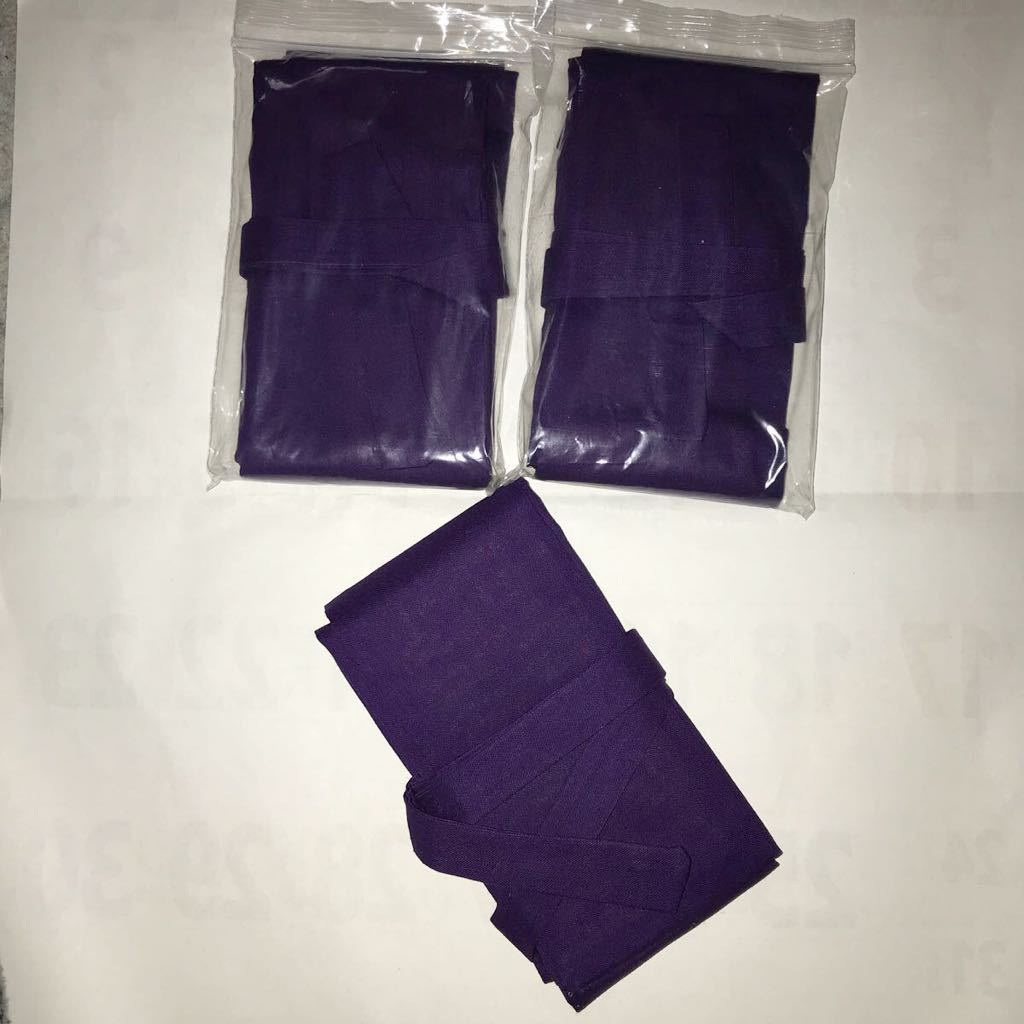 刀袋 白鞘 (3点)大刀 日本製 手作り(紫色)の画像1