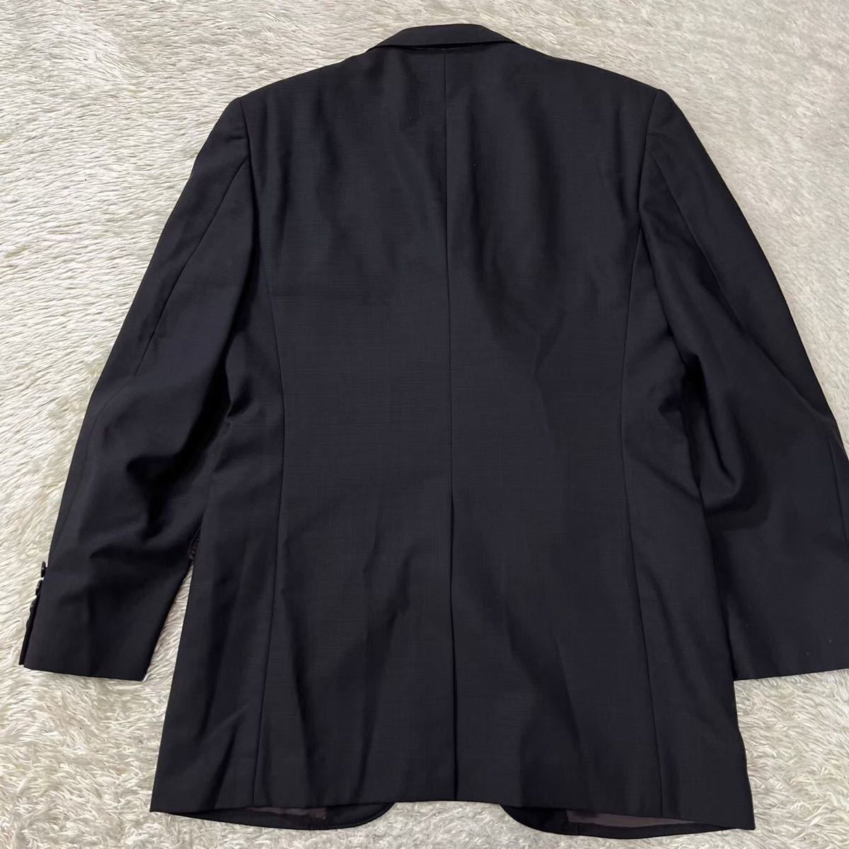 メンズメルローズ【至高の逸品】MEN'S MELROSE Complet スーツ　セットアップ　テーラードジャケット　ブラック　黒　ブラウン　L位_画像8