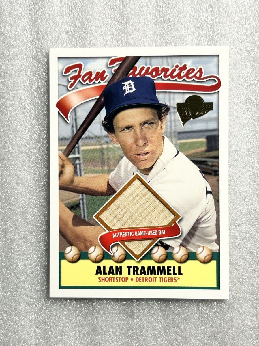 アラン　トランメル（Alan Trammell）　GAME USED BAT CARD topps MLB デトロイト　タイガース　バット　カード　トラメル_画像1