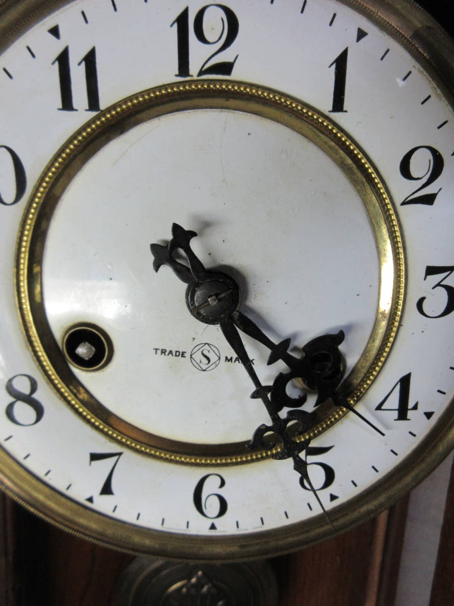 柱時計　6インチホーロー文字盤　精工舎製　古時計　完動品_画像7