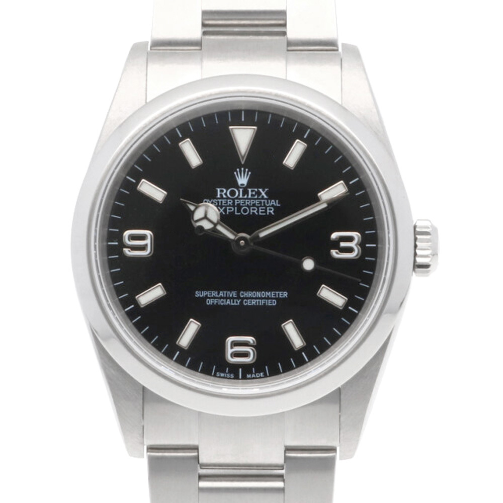 ロレックス エクスプローラー1 腕時計 時計 ステンレススチール 114270 メンズ 1年保証 ROLEX 中古