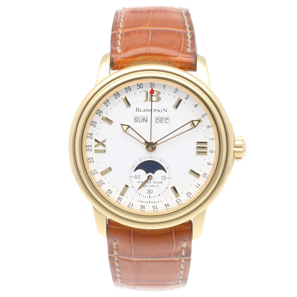 ブランパン レマン 腕時計 時計 18金 K18イエローゴールド B2763 1418 A53 自動巻き メンズ 1年保証 Blancpain 中古_画像8