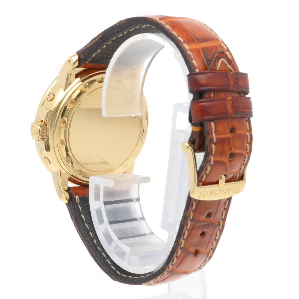 ブランパン レマン 腕時計 時計 18金 K18イエローゴールド B2763 1418 A53 自動巻き メンズ 1年保証 Blancpain 中古_画像5