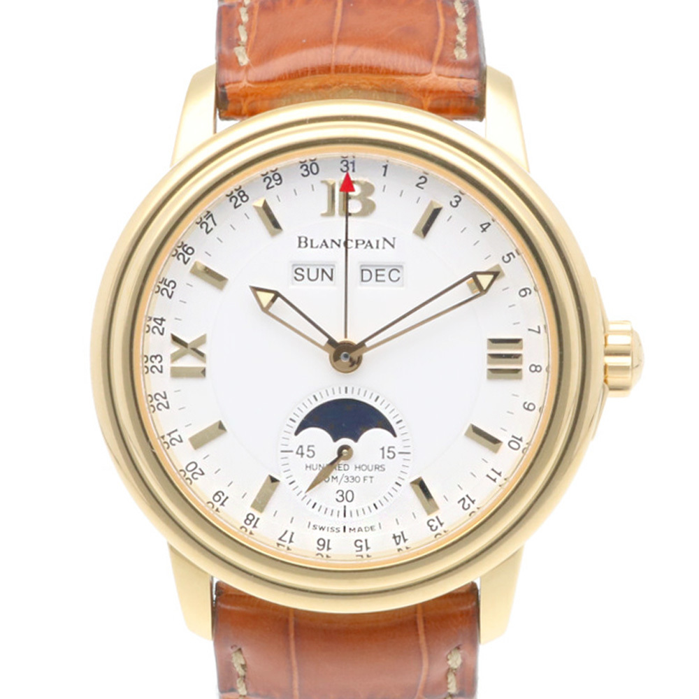 ブランパン レマン 腕時計 時計 18金 K18イエローゴールド B2763 1418 A53 自動巻き メンズ 1年保証 Blancpain 中古_画像1