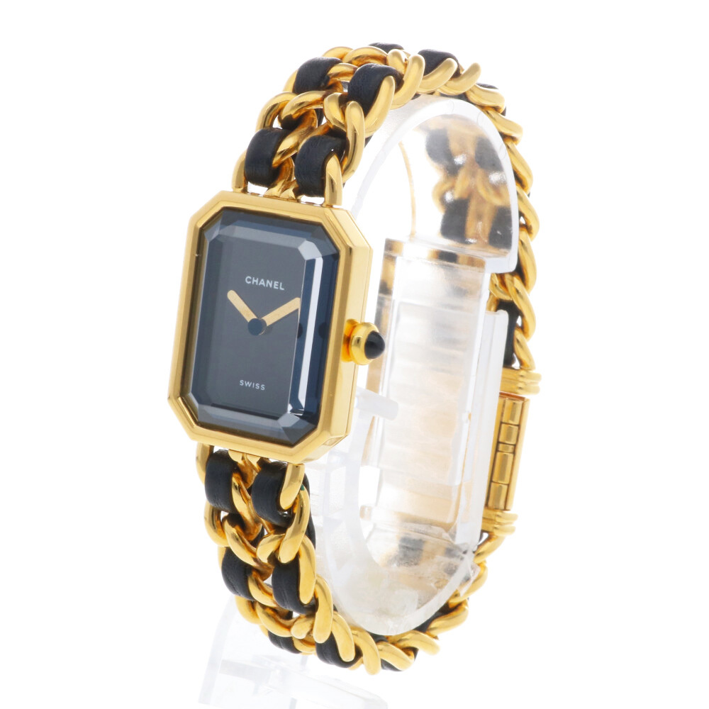  Chanel CHANEL Premiere L wristwatch GP H0001 lady's used 