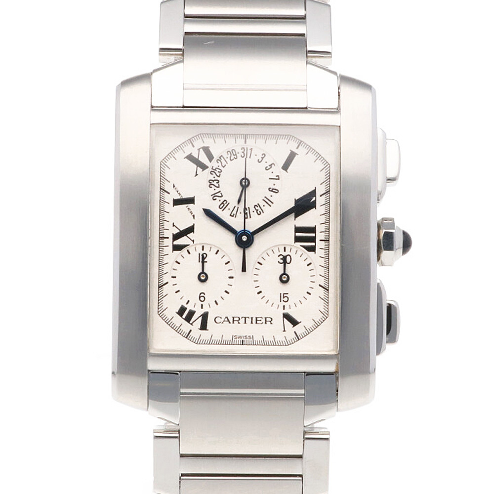 カルティエ タンクフランセーズ 腕時計 時計 ステンレススチール 2303 クオーツ ユニセックス 1年保証 CARTIER 中古 美品