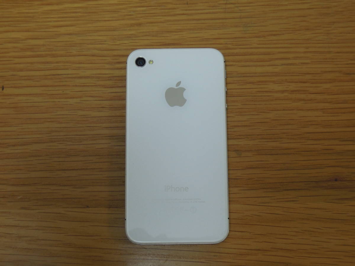 ★美品【au】動作確認済 iPhone4s 64GB A1387 ホワイト 箱付き Apple アップル アイフォン_画像3