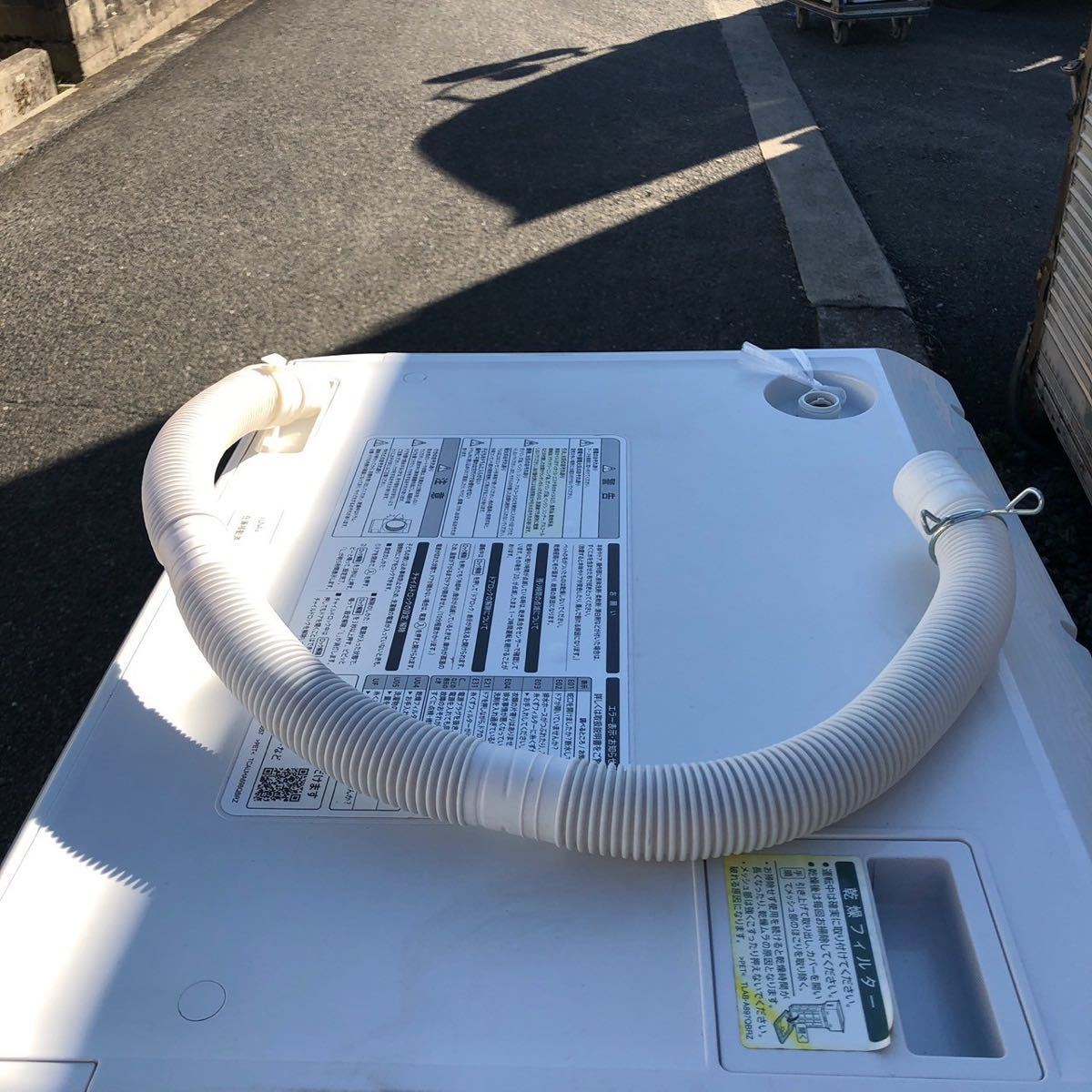シャープ SHARP ドラム式洗濯乾燥機 洗濯7kg 乾燥3.5kg 左開き 斜型 乾燥ダクト自動お掃除 カビ取り機能 ES-S7D-WL 2019年製_画像4
