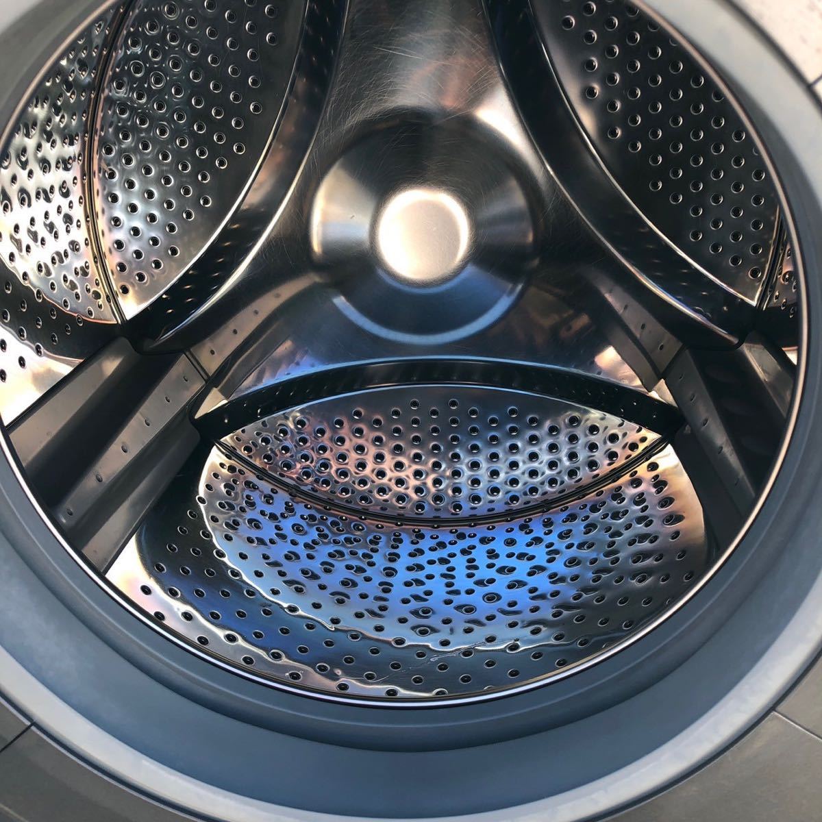 シャープ SHARP ドラム式洗濯乾燥機 洗濯7kg 乾燥3.5kg 左開き 斜型 乾燥ダクト自動お掃除 カビ取り機能 ES-S7D-WL 2019年製_画像3