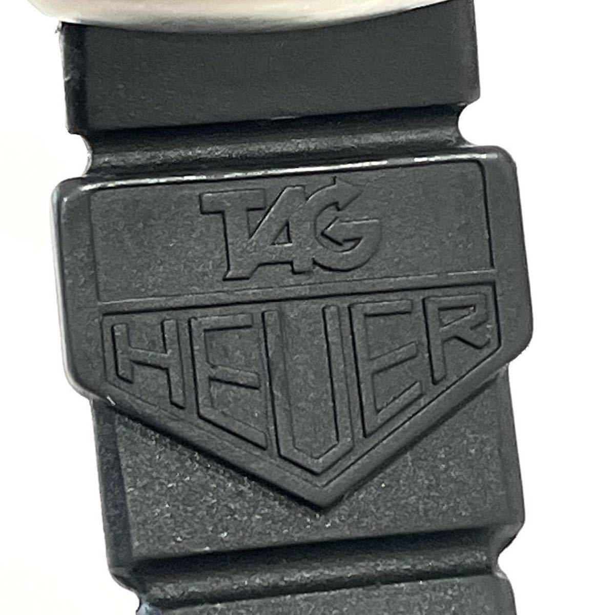 TAG HEUER タグホイヤー フォーミュラ1 WA1214 SS プロフェッショナル200M デイト クォーツ 腕時計 不動品 文字盤黒×赤 メンズ 送料無料 _画像9