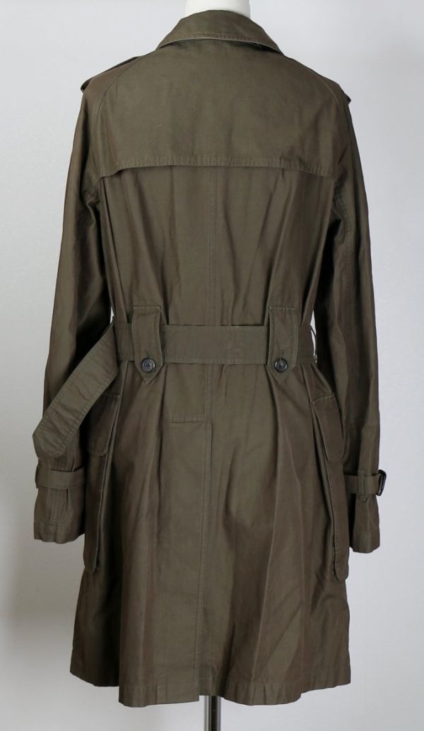 06SS BURBERRY PRORSUM バーバリープローサム ミリタリー コットン トレンチコート 48 イギリス製 1st look trench coat b7472_画像5