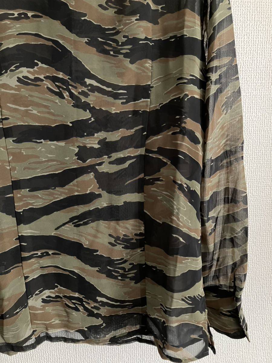  Hysteric Glamour long sleeve shirt camouflage see-through unused!