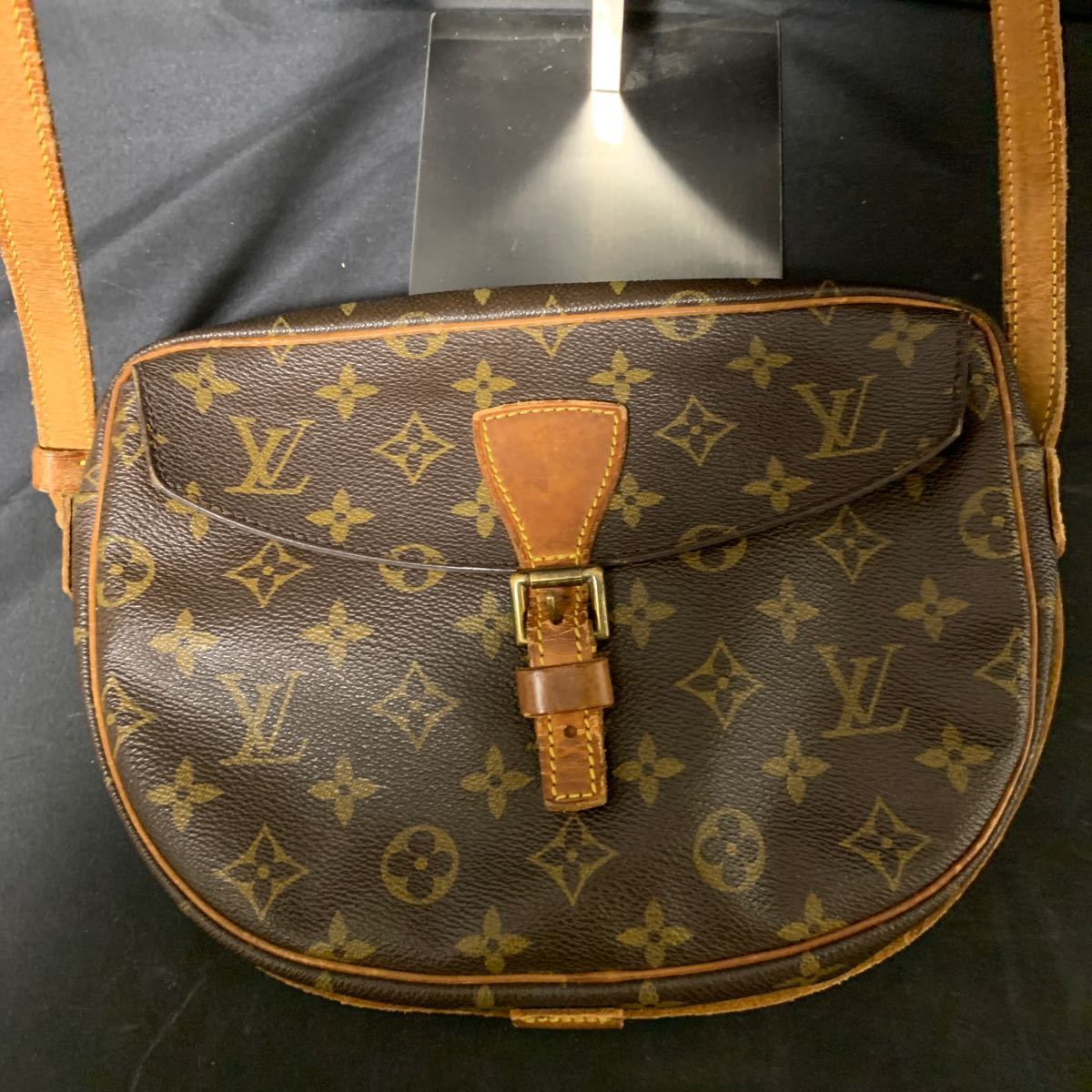 LOUIS VUITTON モノグラム ジュヌフィーユ M51227 ショルダーバッグ 斜め掛け ルイヴィトン レディース バッグ_画像2