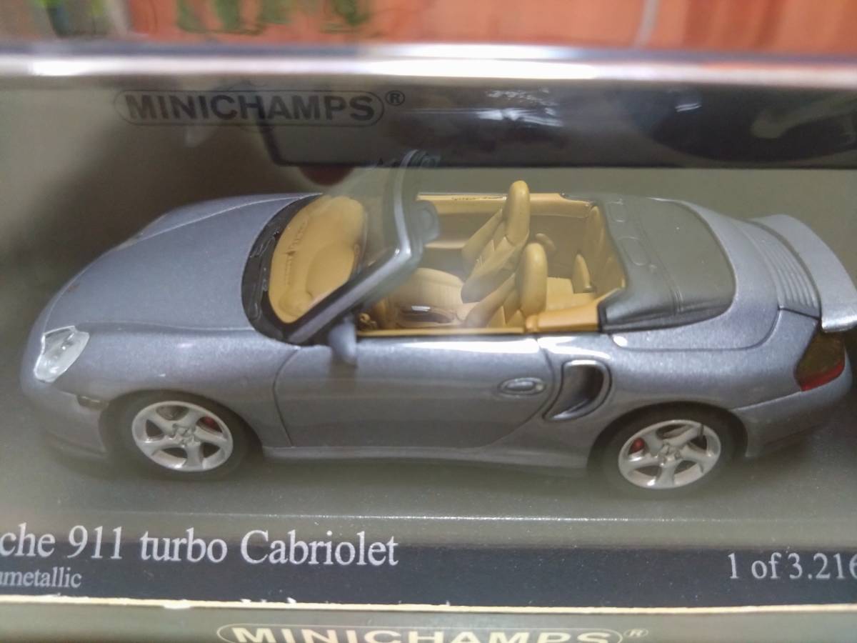 美品◆ミニチャンプス◆1/43 ◆ポルシェ 911 ターボ カブリオレ◆Porsche 911 turbo Cabriolet◆_画像3