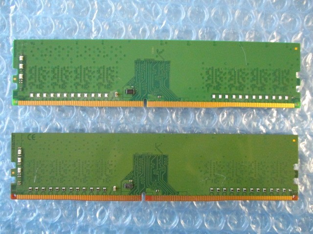 Kingston 8GB×2枚 計16GB DDR4 2666MHz 中古動作品 デスクトップ メモリ【DM-211】_画像3