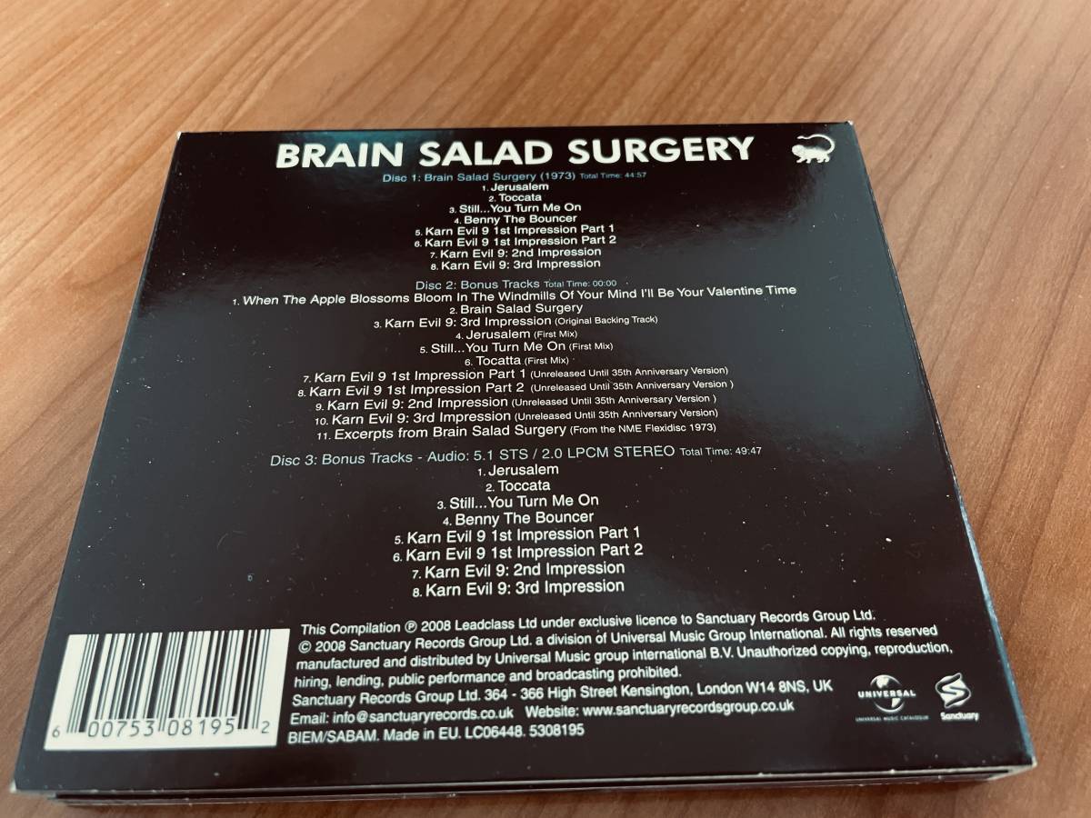 Emerson Lake & Palmer [Brain Salad Surgery（恐怖の頭脳改革）Deluxe Edition 2CD+1SACD_画像2