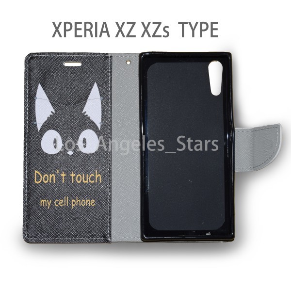 人気 ソニー Xperia SO-01K SOV3 701SO SO-01J SOV34 SO-03J SOV35 XZ XZs XZ1 ケース 黒猫 手帳型 革 レザー 激安 お洒落 送料無料 可愛い_画像3